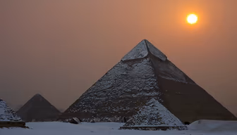 Snow in Egypt Snow in Egypt