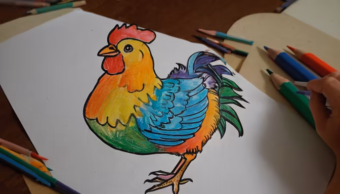 Colorful Rooster