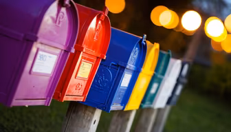 Colorful Mailboxes Colorful Mailboxes