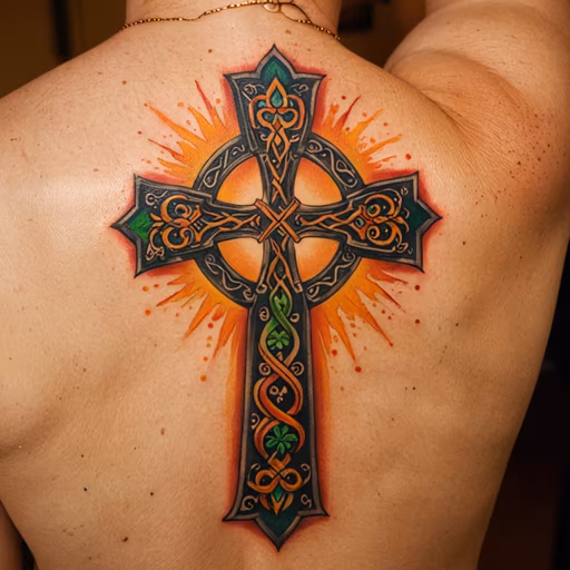 Celtic Cross Back Piece