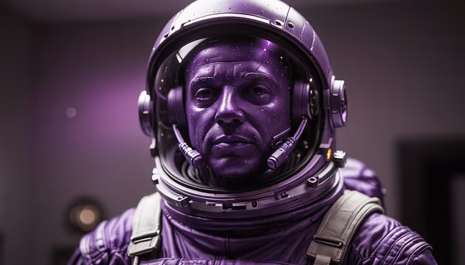 Purple Astronaut