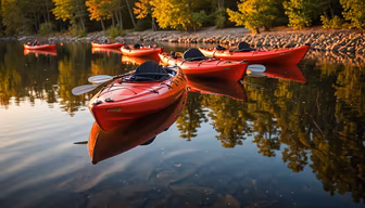 Kayaks on the Lake Kayaks on the Lake