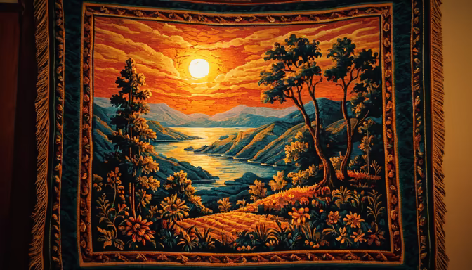 Sunset Over the Lake