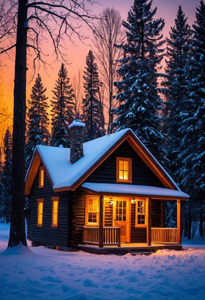 Winter Cabin Retreat
