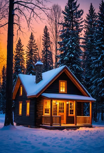Winter Cabin Retreat Winter Cabin Retreat