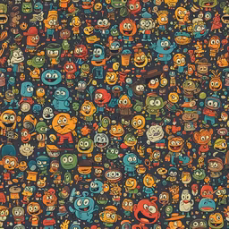 Cartoon Crowd Cartoon Crowd