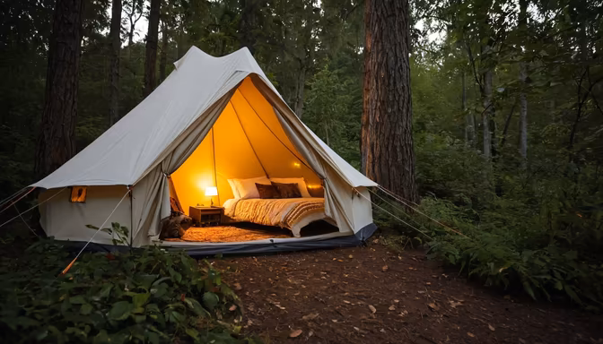 Glamping in the Woods