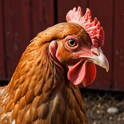 Chicken Close-Up Chicken Close-Up