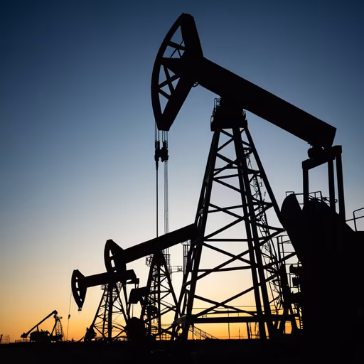 Oil Field at Dusk