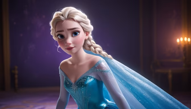 Elsa's Enchanting Gaze