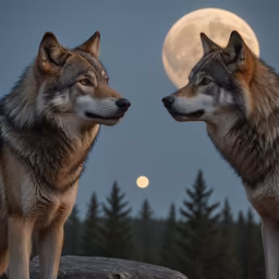 Wolves Under the Moonlight Wolves Under the Moonlight