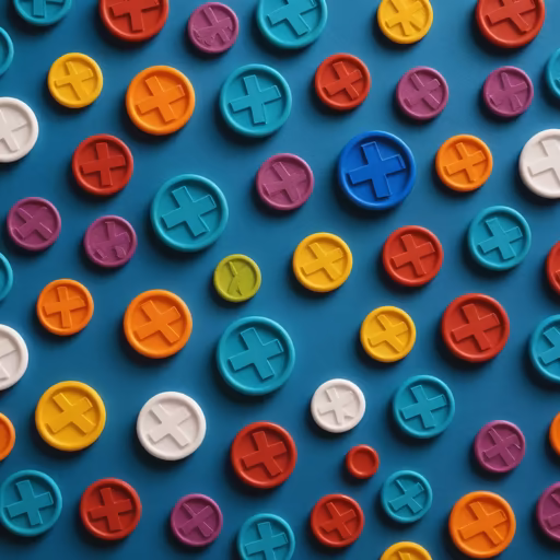 Colorful Plus Signs