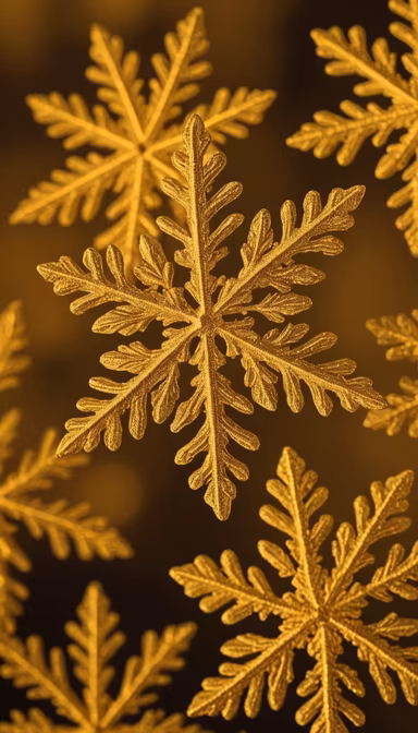 Golden Snowflakes Golden Snowflakes