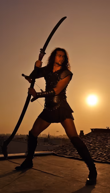 Warrior at Sunset Warrior at Sunset