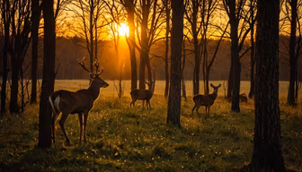 Golden Hour in the Woods Golden Hour in the Woods