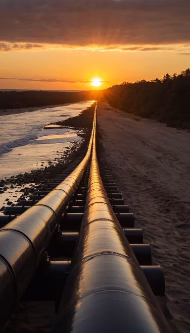 Sunrise Over the Pipeline Sunrise Over the Pipeline