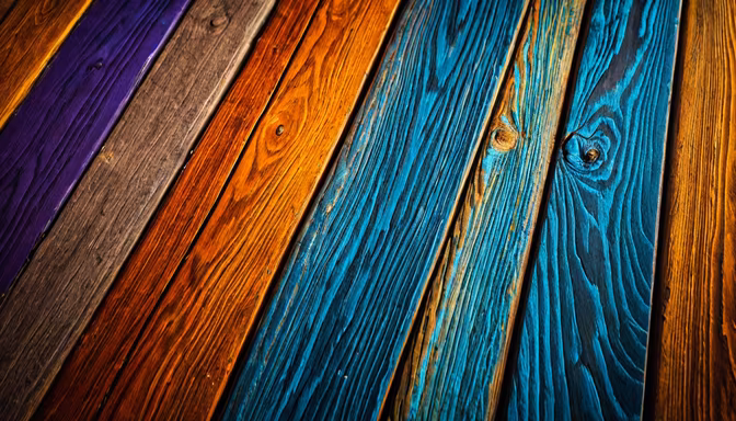 Colorful Wooden Planks