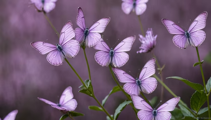 Lavender Butterflies