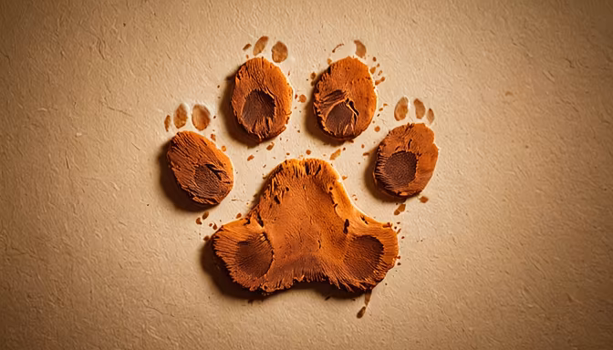 Muddy Paw Print
