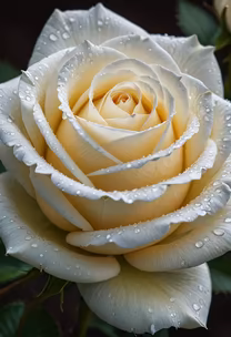 White Rose Dewdrops