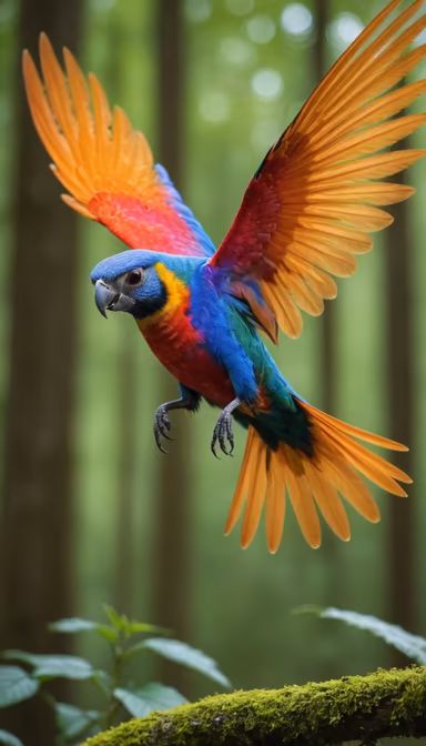 Parrot in Flight Parrot in Flight