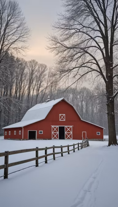 Winter Barn Winter Barn