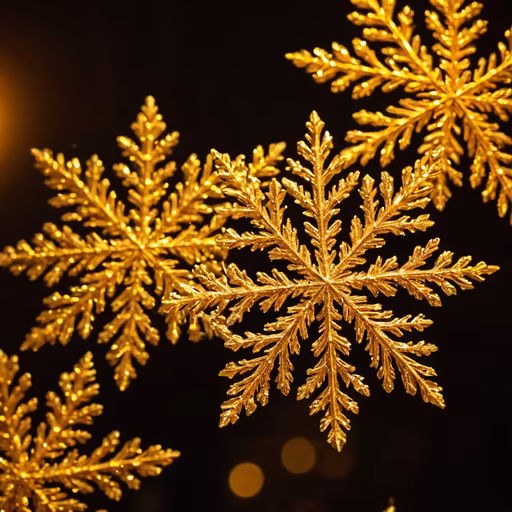 Golden Snowflakes