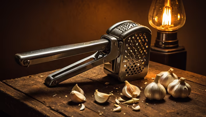 Garlic Press Still Life