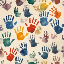Colorful Handprints Colorful Handprints