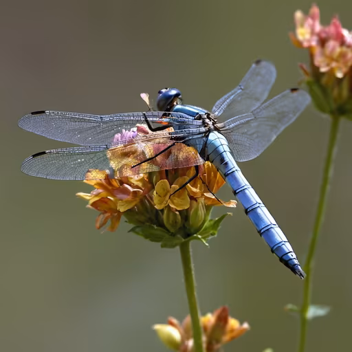 Dragonfly on a Flower