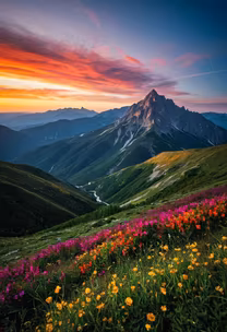 Alpine Sunset Alpine Sunset