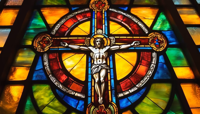 Stained Glass Cross