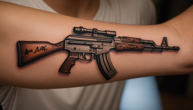 AK-47 Tattoo