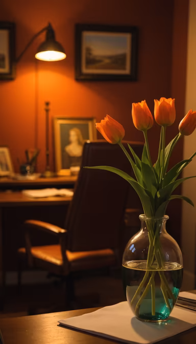 Tulips in the Study Tulips in the Study