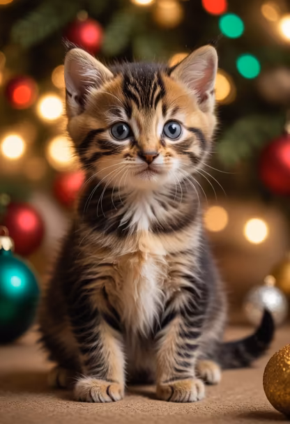 Christmas Kitten
