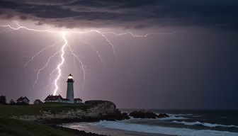 Stormy Night at the Lighthouse Stormy Night at the Lighthouse