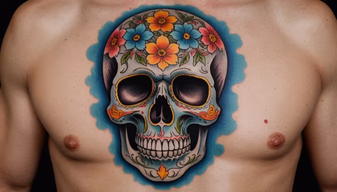Floral Skull