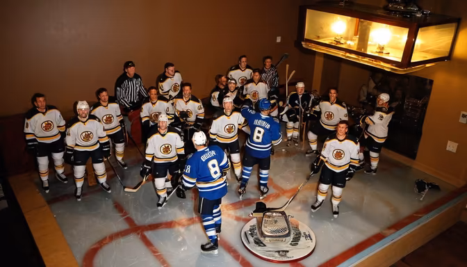 Hockey Team Celebration