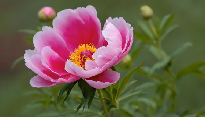 Pink Peony Bloom