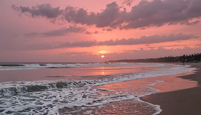 Pink Beach Sunset