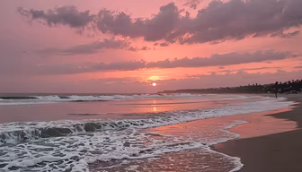 Pink Beach Sunset Pink Beach Sunset