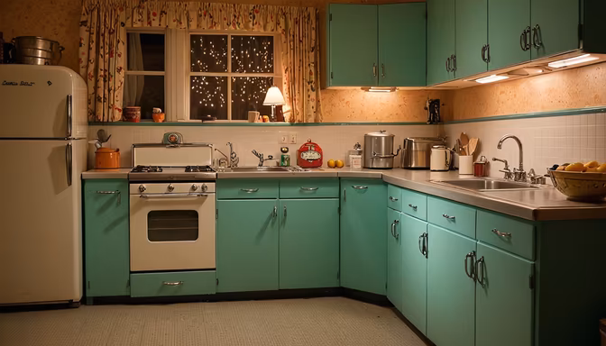 Retro Kitchen Charm