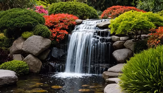 Serene Waterfall Garden Serene Waterfall Garden