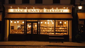 Bakery at Night Bakery at Night