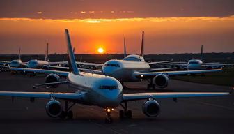 Sunrise at the Airport Sunrise at the Airport