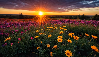 Floral Sunset