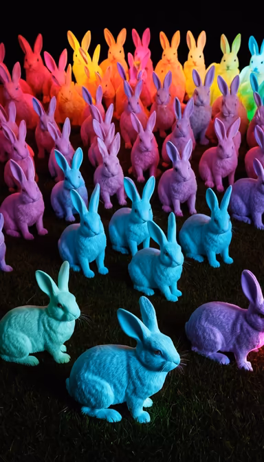 Bunny Rainbow Bunny Rainbow