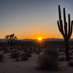 Desert Sunset Desert Sunset
