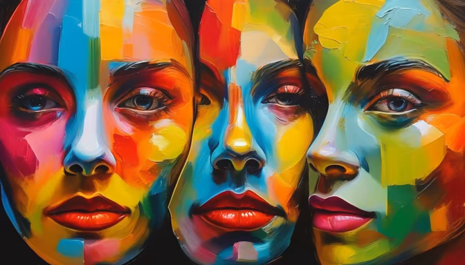 Colorful Faces