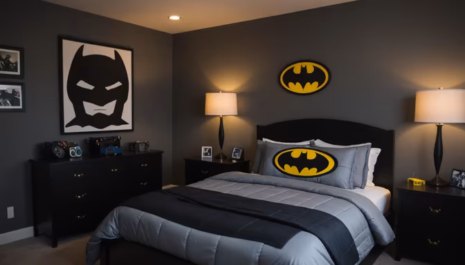 Gotham Inspired Bedroom